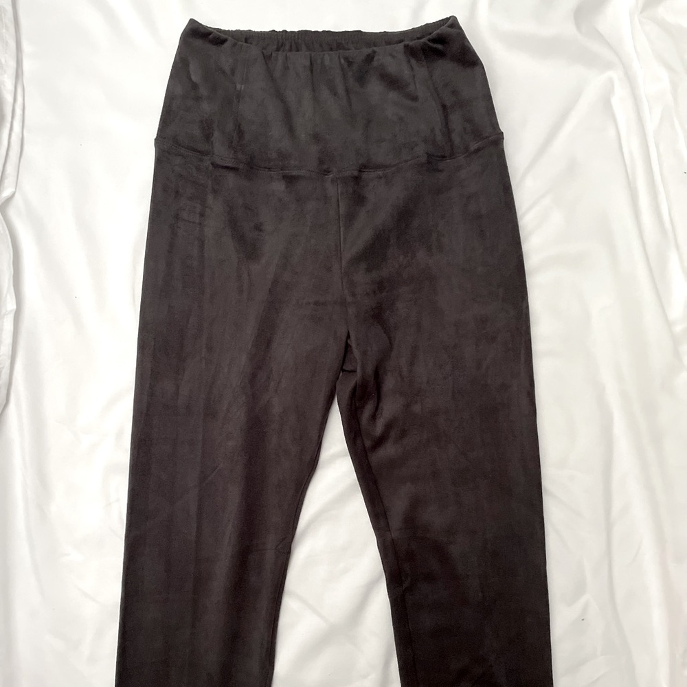 Aritzia faux suede leggings, size M